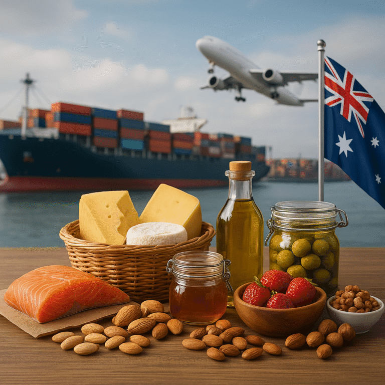 Jak eksportować produkty spożywcze premium do Australii