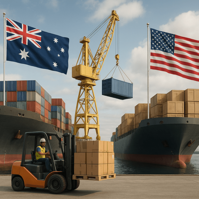 Jak wygląda wymiana handlowa między Australią a USA