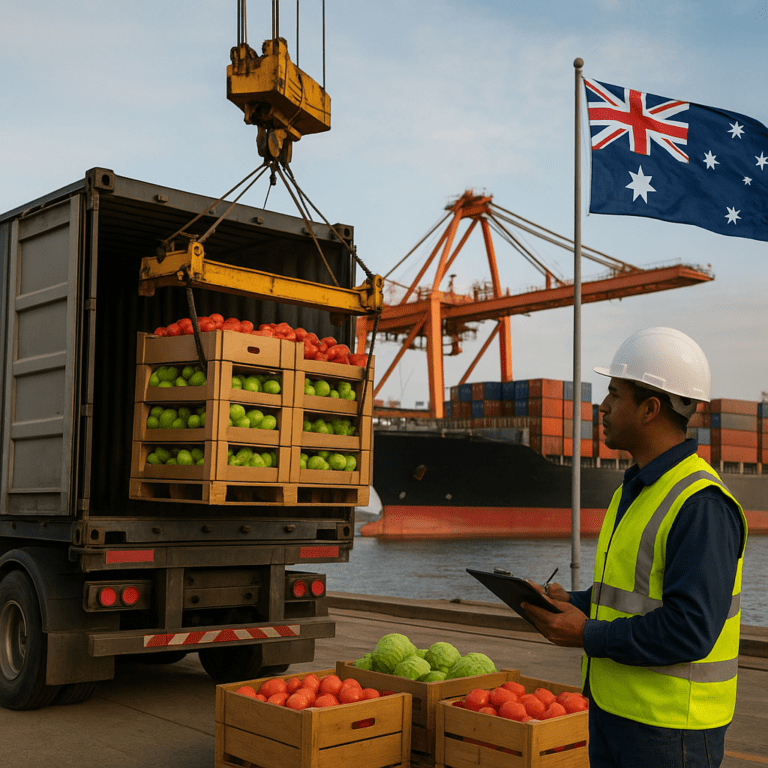 Jak wygląda proces importu produktów spożywczych do Australii