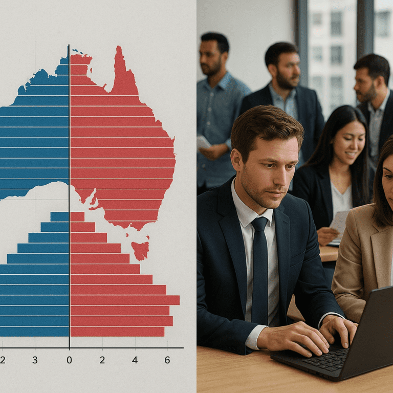 Jak wygląda struktura demograficzna a rynek pracy w Australii
