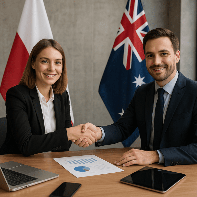 Jak wygląda współpraca technologiczna między Polską a Australią
