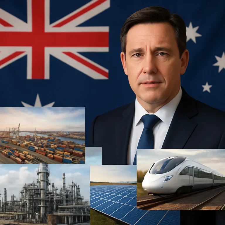 Jakie są najważniejsze projekty gospodarcze wspierane przez rząd Australii